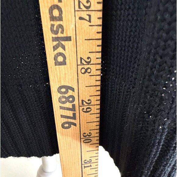 NWT Quacker Factory Apple Cottagecore Sweater Knit Pullover Black 1X Novelty - Picture 5 of 12